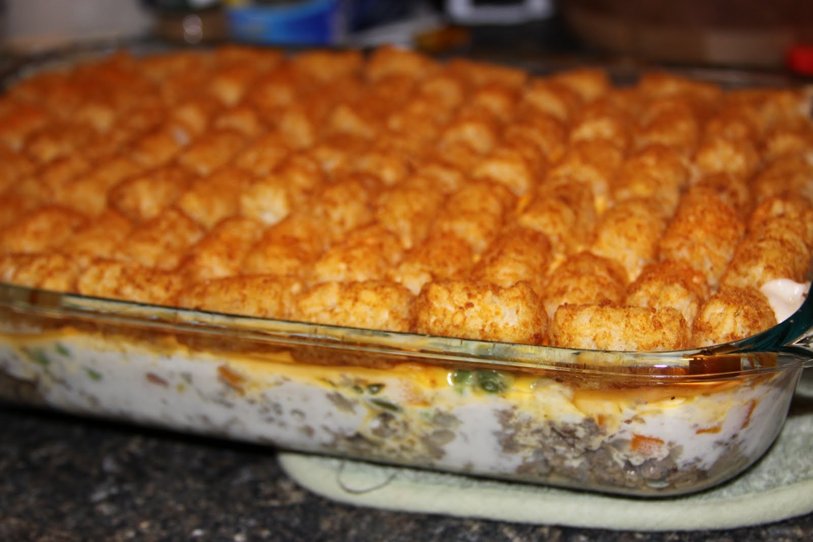 hamburger green bean tater tot casserole